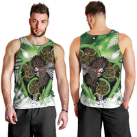 Piwakawaka New Zealand Christmas In July Men Tank Top NZ Aroha Koru Fern Marble Vibes LT14 - Polynesian Pride