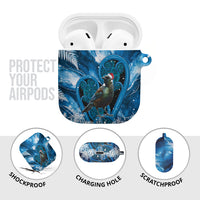 Tui Bird New Zealand Christmas In July AirPods Case NZ Aroha Koru Fern Marble Vibes LT14 - Polynesian Pride