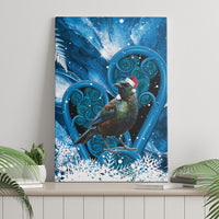 Tui Bird New Zealand Christmas In July Canvas Wall Art NZ Aroha Koru Fern Marble Vibes