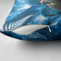 Tui Bird New Zealand Christmas In July Pillow Cover NZ Aroha Koru Fern Marble Vibes LT14 - Polynesian Pride