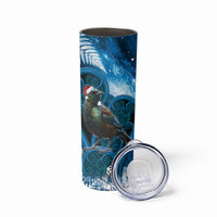 Tui Bird New Zealand Christmas In July Skinny Tumbler NZ Aroha Koru Fern Marble Vibes LT14 - Polynesian Pride