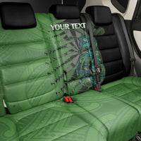 Personalised New Zealand Darts Back Car Seat Cover Aotearoa Maori Fern Mix Manaia Tattoo