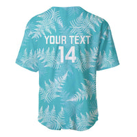 New Zealand Silver Fern Rugby Custom Baseball Jersey Go Aotearoa Champions Turquoise Version - Polynesian Pride
