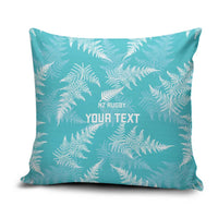 New Zealand Silver Fern Rugby Custom Pillow Cover Go Aotearoa Champions Turquoise Version - Polynesian Pride