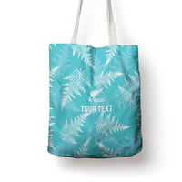 New Zealand Silver Fern Rugby Custom Tote Bag Go Aotearoa Champions Turquoise Version - Polynesian Pride