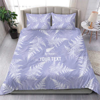 New Zealand Silver Fern Rugby Custom Bedding Set Go Aotearoa Champions Purple Version - Polynesian Pride