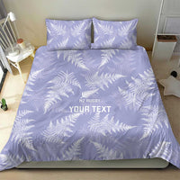 New Zealand Silver Fern Rugby Custom Bedding Set Go Aotearoa Champions Purple Version - Polynesian Pride