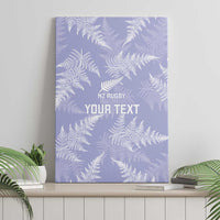 New Zealand Silver Fern Rugby Custom Canvas Wall Art Go Aotearoa Champions Purple Version - Polynesian Pride