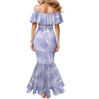 New Zealand Silver Fern Rugby Custom Family Matching Mermaid Dress and Hawaiian Shirt Go Aotearoa Champions Purple Version - Polynesian Pride