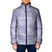 New Zealand Silver Fern Rugby Custom Padded Jacket Go Aotearoa Champions Purple Version - Polynesian Pride