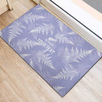 New Zealand Silver Fern Rugby Custom Rubber Doormat Go Aotearoa Champions Purple Version - Polynesian Pride