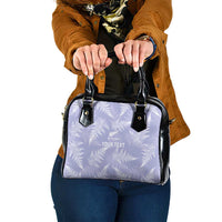 New Zealand Silver Fern Rugby Custom Shoulder Handbag Go Aotearoa Champions Purple Version - Polynesian Pride
