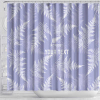 New Zealand Silver Fern Rugby Custom Shower Curtain Go Aotearoa Champions Purple Version - Polynesian Pride
