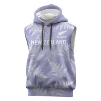 New Zealand Silver Fern Rugby Custom Sleeveless Hoodie Go Aotearoa Champions Purple Version - Polynesian Pride
