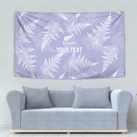 New Zealand Silver Fern Rugby Custom Tapestry Go Aotearoa Champions Purple Version - Polynesian Pride