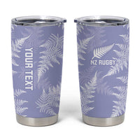 New Zealand Silver Fern Rugby Custom Tumbler Cup Go Aotearoa Champions Purple Version - Polynesian Pride
