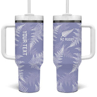 New Zealand Silver Fern Rugby Custom Tumbler With Handle Go Aotearoa Champions Purple Version - Polynesian Pride