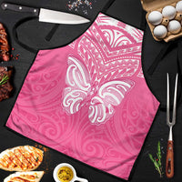 New Zealand Breast Cancer Awareness Apron Maori Butterfly Pink Ribbon - Polynesian Pride