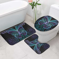 Suicide Prevention New Zealand Bathroom Set Aotearoa Maori Butterfly Mix Silver Fern - Polynesian Pride