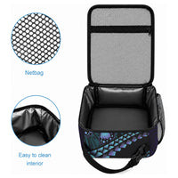 Personalised Polynesia Suicide Prevention Month Lunch Bag Brave Strong Butterfly Teal Purple Ribbon