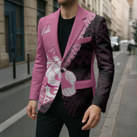 Personalised Polynesia Breast Cancer Awareness Blazer Fight With Hope Pink Ribbon Boxing Gloves