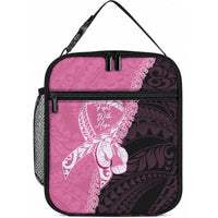 Polynesia Breast Cancer Awareness Lunch Bag Fight With Hope Pink Ribbon Boxing Gloves