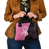 Polynesia Breast Cancer Awareness Shoulder Handbag Fight With Hope Pink Ribbon Boxing Gloves