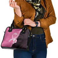 Polynesia Breast Cancer Awareness Shoulder Handbag Fight With Hope Pink Ribbon Boxing Gloves