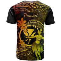 Hawaii T Shirt Hula Girl Mix Polynesian Plumeria Reggae Version LT14 - Polynesian Pride