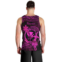 Hawaii Men Tank Top Hula Girl Mix Polynesian Plumeria Pink Version LT14 - Polynesian Pride
