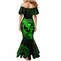 Hawaii Mermaid Dress Hula Girl Mix Polynesian Plumeria Green Version LT14 - Polynesian Pride