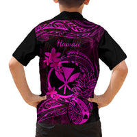 Hawaii Kid Hawaiian Shirt Pineapple Mix Polynesian Plumeria Pink Version LT14 - Polynesian Pride