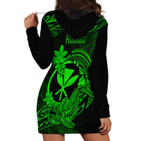 hawaii-hoodie-dress-hammerhead-shark-tattoo-mix-polynesian-plumeria-green-version