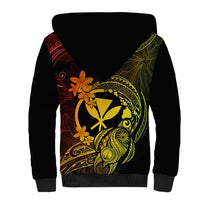 Hawaii Sherpa Hoodie Turtle Mix Polynesian Plumeria Reggae Version LT14 - Polynesian Pride