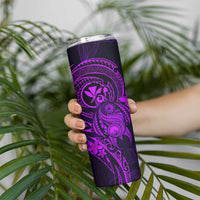 Hawaii Skinny Tumbler Turtle Mix Polynesian Plumeria Purple Version