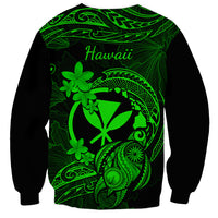 hawaii-sweatshirt-turtle-mix-polynesian-plumeria-green-version