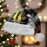 New Zealand Valentines Day Christmas Santa Hat Piwakawaka Lovers Maori Koru Tattoo - Polynesian Pride