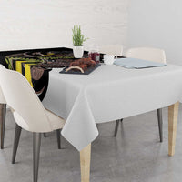 New Zealand Valentines Day Tablecloth Piwakawaka Lovers Maori Koru Tattoo - Polynesian Pride