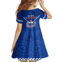 Samoa Rugby Kid Short Sleeve Dress 2023 Go Manu Samoa LT14 - Polynesian Pride