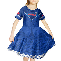 Samoa Rugby Kid Short Sleeve Dress 2023 Go Manu Samoa LT14 - Polynesian Pride