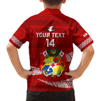Custom Tonga Rugby Family Matching Summer Maxi Dress and Hawaiian Shirt 2023 Ikale Tahi Tongan Ngatu Pattern LT14 - Polynesian Pride