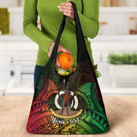 Personalised Vanuatu Family Day Grocery Bag Happy 26 December Vanuatuan Pig Tusk