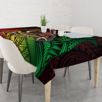 Personalised Vanuatu Family Day Tablecloth Happy 26 December Vanuatuan Pig Tusk LT14 - Polynesian Pride