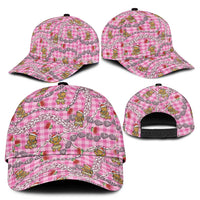 Pink Palaka Hawaii Mele Kalikimaka Classic Cap Ohia Lehua Shell Leis Funny Gingerbread Santa - Polynesian Pride