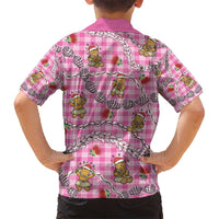 Pink Palaka Hawaii Mele Kalikimaka Hawaiian Shirt Ohia Lehua Shell Leis Funny Gingerbread Santa - Polynesian Pride