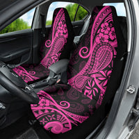 Pink Polynesia Paisley Car Seat Cover Polynesian With Tropical Flowers LT14 - Polynesian Pride