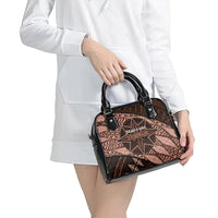 Malo e lelei Tonga Shoulder Handbag Tongan Ngatu Pattern Vintage Vibes LT14 - Polynesian Pride