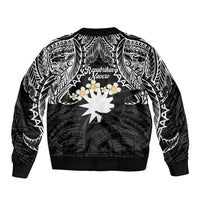 Ekamowir Omo Nauru Bomber Jacket Naoero Twelve-pointed Star Polynesian Tattoo