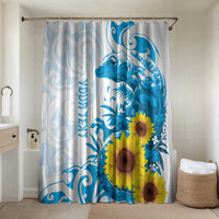 New Zealand Autism Awareness Month Bathroom Set Takiwatanga Maori Lizard With Sunflower - Polynesian Pride