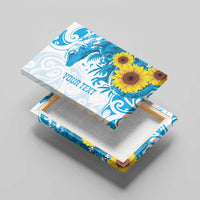 New Zealand Autism Awareness Month Canvas Wall Art Takiwatanga Maori Lizard With Sunflower